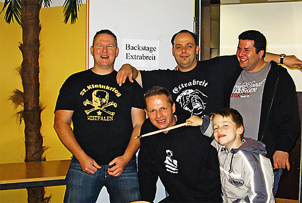 Andi, Christian, Marcus, Onk und Mini-Onk